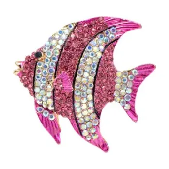 Brož Amparo Miranda® Brož Tropická Rybička B191 růžová