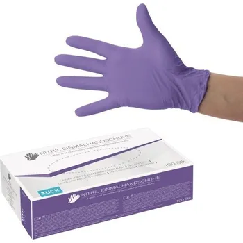 Pracovní oblečení Rukavice Nitril - RUCK fialové 100ks, vel. S - ID: 461