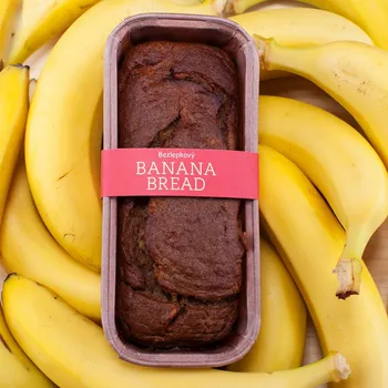 Trvanlivě pečivo Veganský banánový chlebíček bez lepku, 350 g