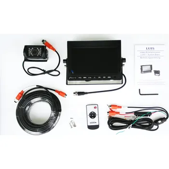 Kamera do auta Zpětná kamera 12/24V EKRAN 7palcoví displej ASPOCK LC-500130, , ,