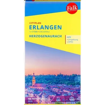 Falk Cityplan Erlangen 1:17 500 mit Herzogenaurach