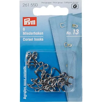Zapínání Prym korzetové 261550, háček + očko, 13 mm