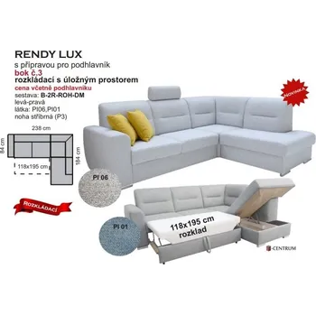 Sedací souprava Finesa Sedací souprava Rendy Lux rohová