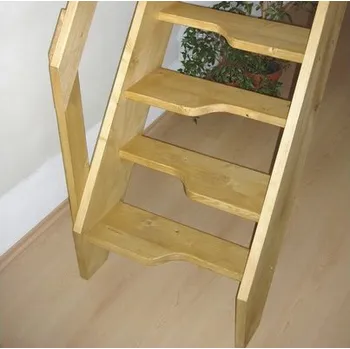 Schody přímé MLYNÁR 650 x 2900 mm vč. zábradlí, smrk