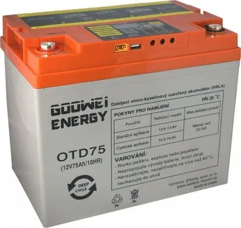 Trakční baterie Goowei OTD75-12 12V 75Ah