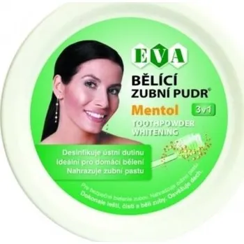 Přípravek na bělení zubů Eva Bělící zubní pudr MENTOL 3x30 g