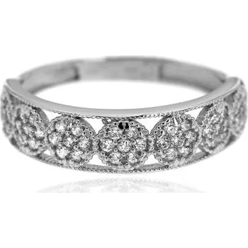 Prsten Zlatnictví U Kostela Zlatý prsten kroužek s bílými kamínky 2235B 56 2580-19420282