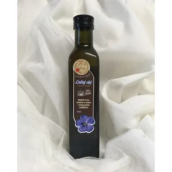 Rostlinný olej RAW lněný olej z jihočeské vesničky, 250 ml