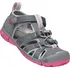 Dívčí sandály Keen Seacamp II CNX JR Steel Grey/Rapture Rose