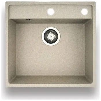 Nerezový dřez Pyragranitový dřez CAMEA 1B (53x50) beige