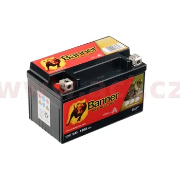 Motobaterie Baterie gelová 12V, YTZ10S, YTZ10S-BS, 8,6Ah, 170A, BANNER Bike Bull GEL 150x86x94