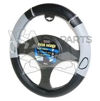 Potah na volant COMPASS Potah volantu RALLY, na průměr 37 - 39 cm, černo-šedý