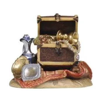 Vánoční dekorace Ornatis Dary tří králů Provedení: Přírodní bez malování, Velikost stojících figur dospělých postav: 12 cm