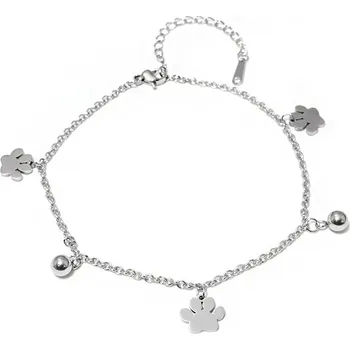 Náramek Dámský náramek na nohu z chirurgické oceli tlapka S1026040