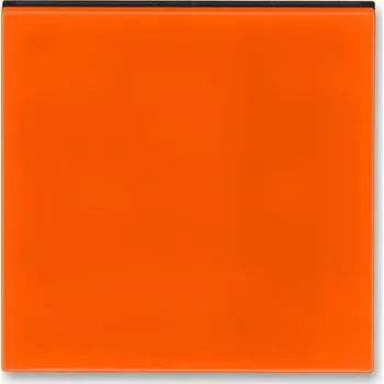 Elektrická zásuvka ABB 3299H-A00100 66 LEVIT Kryt stmívače s krátkocestným ovladačem oranžová/kouřová černá