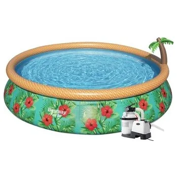Bazén Bazén Bestway Paradise Palms 4,57 x 0,84m písková filtrace 4m3/hod