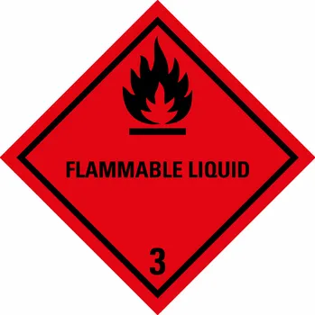 ADR třída 3 - FLAMMABLE LIQUID magnet 0,7 tisk 300 x 300 mm