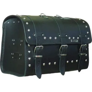 Zavazadlo na motocykl Kožený moto kufr na motorku Chopper RSA-17B