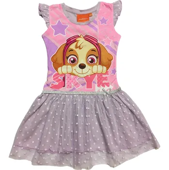 Dívčí šaty Paw Patrol - Tlapková patrola -Licence Dívčí šaty - SETINO Paw 640-068, fialková Barva: Fialková, Velikost: 98