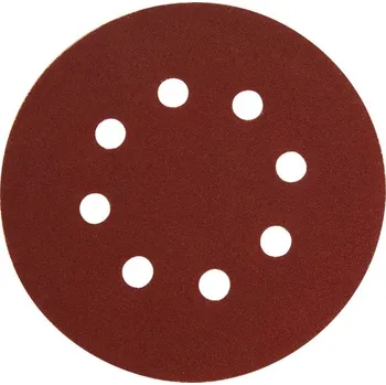 Brusný papír EXTOL PREMIUM Papíry brusné výsek, suchý zip, bal. 10ks, 8 otvorů, pr.125mm, P240 (8803568)