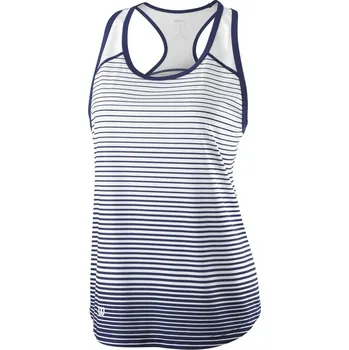 Dámská móda Dámské tílko Wilson Team Striped tank modré vel.: M