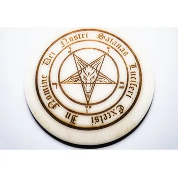 Náhrdelník HeLLWood - In Nomine Baphomet - kruh průměr 90 mm