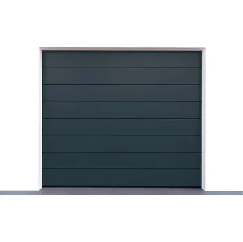 Garážová vrata Sekční garážová vrata antracit - RAL 7016 Výška v mm: 2150, Šířka v mm: 2375, Pohon garážových vrat: mechanický - ruční