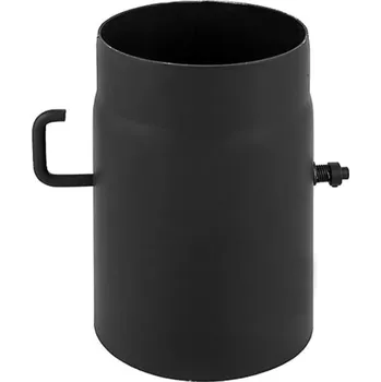 Kouřovod Kovo Kraus Trubka s klapkou 0,25m 130mm černá