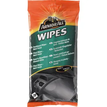 Vlhčené čistící ubrousky na plast matné 20 ks