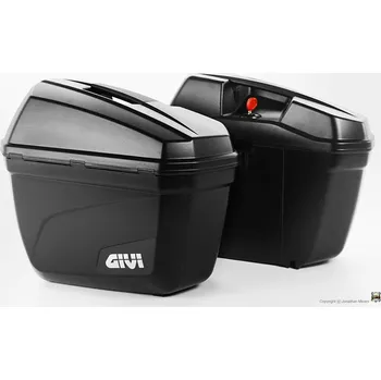 Zavazadlo na motocykl E 22N boční kufry GIVI černé - 1 pár kufrů levý +pravý (Monokey)
