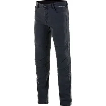 Moto kalhoty Kalhoty DAIJI DENIM kolekce DIESEL JEANS, ALPINESTARS (sepraná černá) (Velikost: 40)