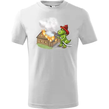 Chlapecké tričko Tričko Soptík v akci – dětské (Velikost: 158, Barva trička: Bílá)