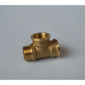 Fitinka GEBO Mosazný T-kus FFM Velikost: 1/2”