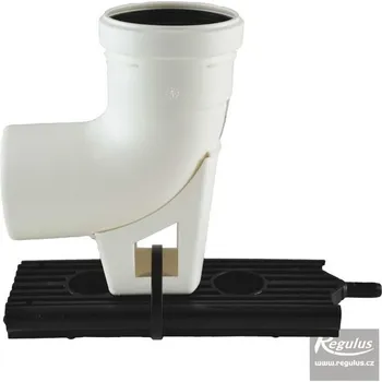 Kouřovod Koleno patní průměr 80 mm včetně držáku (včetně držáku do komína)