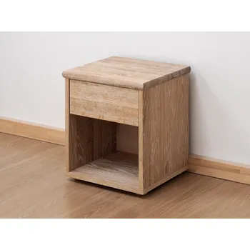 Noční stolek BMB Noční stolek úzký - dub Moření: Olej natur, Provedení: Dub cink