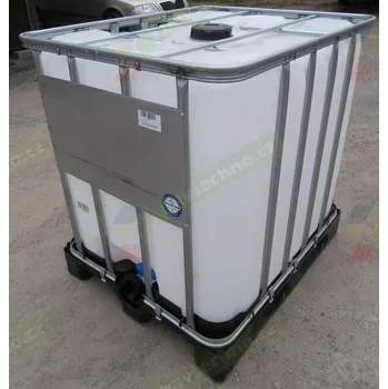 nádrž IBC 1000L NOVÝ KOMPLET 15cm na plastu s UN