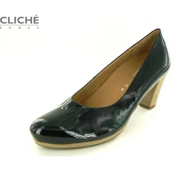 Dámské lodičky Černé lakované lodičky, nadměrné, lodičky Gabor, vel 42 42