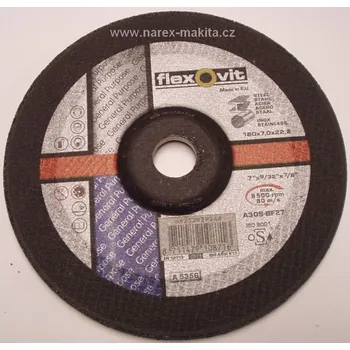 Brusný kotouč Brusný kotouč Flexovit - 180mm, šířka 7,0mm na kov a nerez