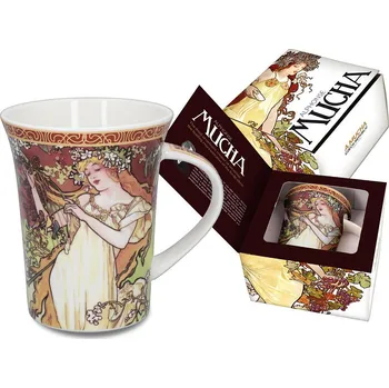 Carmani® Carmani - Porcelánový hrnek Alfons Mucha Léto v dárkové krabičce - 350 ml
