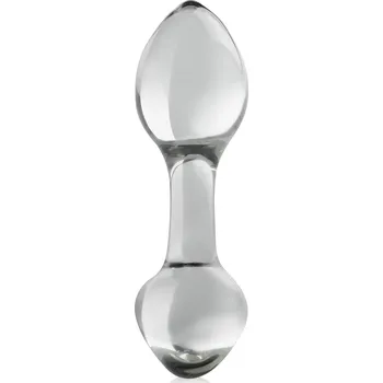 Anální kolík DVOUSTRANNÝ ANÁLNÍ KOLÍK SKLENĚNÝ PLUG 2V1 – 78158347