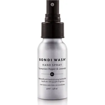 Péče o ruce Bondi Wash - HAND SPRAY - DEZINFEKČNÍ SPREJ NA RUCE Velikost a vůně: 50 ml - Tasmánský pepř & Levandule