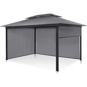Zahradní altán Blumfeldt Grandezza Cortina 3 x 4 x 2,6 m, tmavě šedý