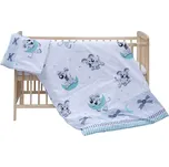 SCARLETT Souprava do postýlky 2dílná Tigi - tyrkysová 90 x 120 cm