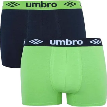 Pánské boxerky Umbro UM1700 - zelenočerné M