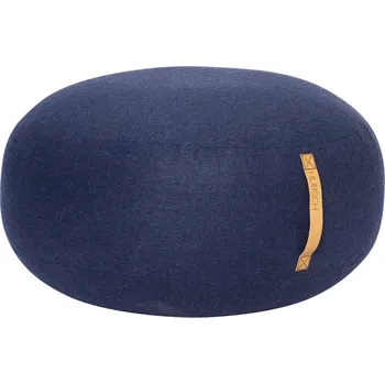 Taburet Tmavě modrý vlněný puf Hübsch Mochi 70 cm