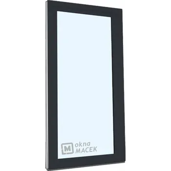 Vchodové dveře Plastové balkonové dveře - KNIPPING 70 AD, 900x2100 mm, OS, antracit Otevírání: levé, Barva, imitace: antracit/bílá (jednostranně), Provedení: jednostranná klika + madýlko + PVC rám + příslušenství a montážní materiál zdarma