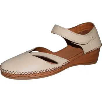 Dámské lodičky Manitu dámské sandály 910005-81 Barva: béžová, Velikost: 38