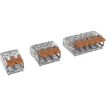 Degson DG221-5.6-03P-17-11A(H), kabelová svorka, 0.14-4.0 mm², kontakty 3, transparentní, hnědá, 1 ks