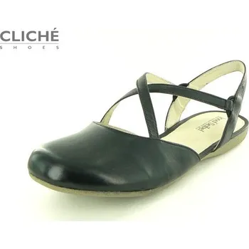 Dámské sandále Letní černé dámské nadměrné, Fiona 13 černá 42