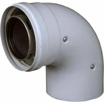 Kotel Koleno 90°, průměr 80/125 mm, pro kotel "turbo" 25583